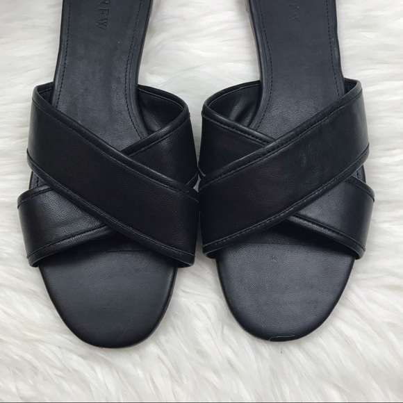 J. Crew Black Cora Criss Cross Sandals Sz 8.5 NWOB - Picture 4 of 8